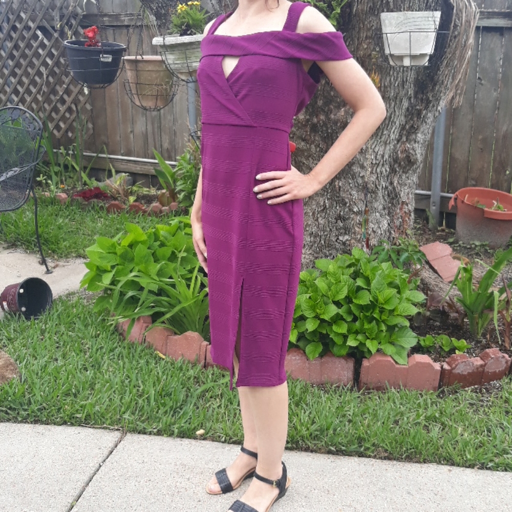 BCBG plum dress